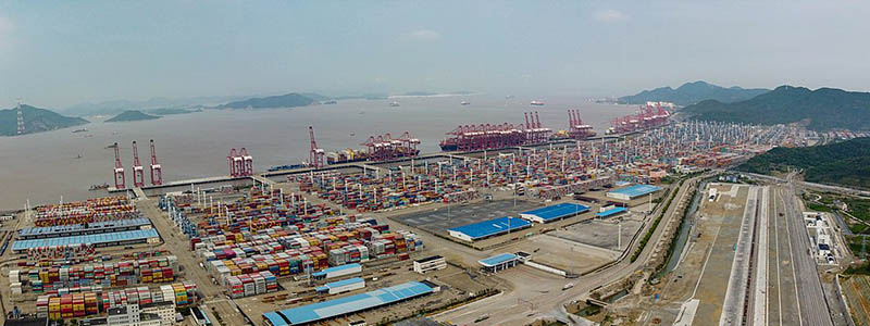 The port of Ningbo-Zhoushan