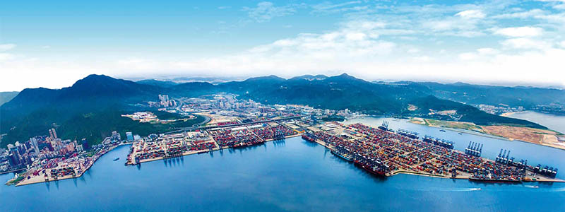 The port of Shenzhen