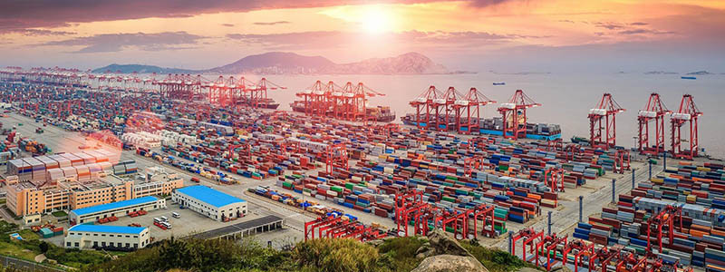 The port of Guangzhou