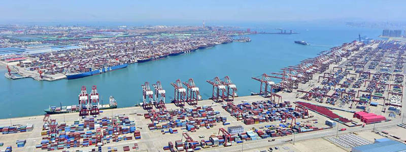 The port of Qingdao