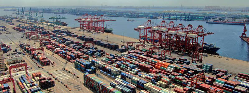 The port of Tianjin