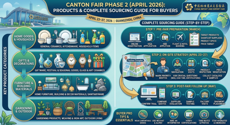 Canton Fair Phase 2 (April 2026) – Products & Complete Sourcing Guide for Buyers
